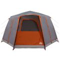 vidaXL Stan pre 6 osôb so strechou Šedá a oranžová 425 x 396 x 222 cm
