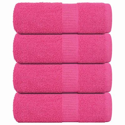vidaXL Utierky na umývanie FROGN 4 ks ružové 30x30 cm 360 g/m²