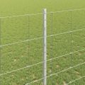 vidaXL Vonkajšie divoké oplotenie s posteľami 50 x 1,4 m Strieborná