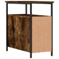 vidaXL Nočné stolíky 2 ks dymový dub 30x60x60 cm kompozitné drevo
