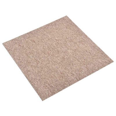vidaXL Koberec 20 pcs Béžová 50 x 50 cm 100% polypropylén
