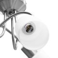 vidaXL Stropná lampa+keramické tienidlá na 3 žiarovky E14, biely kužeľ