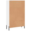 vidaXL Vysoká skrinka lesklá biela 69,5x31x115 cm kompozitné drevo