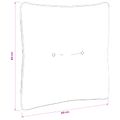 vidaXL Vankúš na chrbát PUTTEN 100% polyester Čierna 40 x 40 x 10 cm