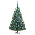 vidaXL Umelý Sklápací Vianočný Stromček Zelená 120 cm PVC a kov