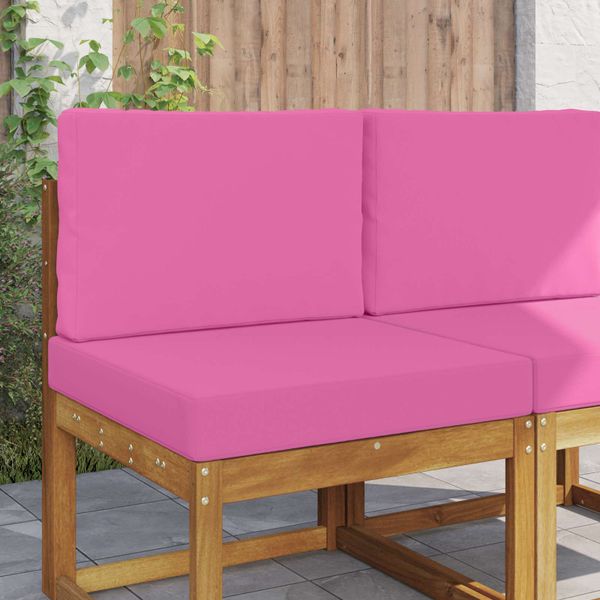 vidaXL Vankúš na vonkajšiu pohovku 2 pcs Ružová Polyester