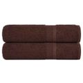vidaXL Sprchové uteráky FROGN 2 ks hnedé 70x140 cm 360 g/m²
