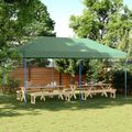 vidaXL Párty stan 292 x 580 x 315 cm Zelená Oxfordská látka
