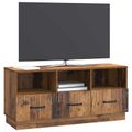 vidaXL TV skrinka Staré drevo 102 x 34,5 x 47 cm Kompozitné drevo
