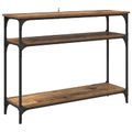 vidaXL Konzolový stôl Staré drevo 100 x 29 x 75 cm Kompozitné drevo