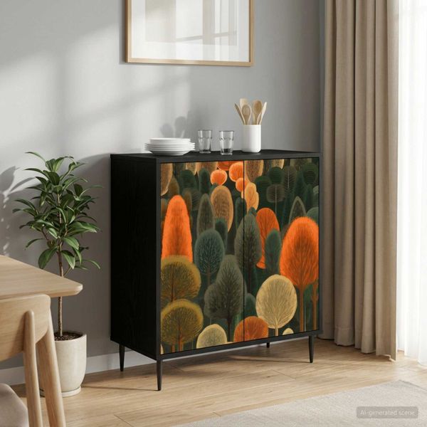 vidaXL Servírovacia skriňa ZAANDAM Čierny dub 69 x 33 x 76 cm