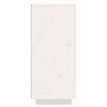 vidaXL Komoda biela 60x35x80 cm borovicový masív