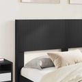 vidaXL Posteľový rám s úložným priestorom a čelom Čierna 140 x 200 cm