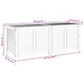 vidaXL Záhradný úložný box s mriežkami 150x50x56 cm masívna akácia
