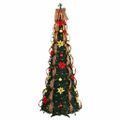 vidaXL Umelý vianočný stromček s 150 LED-i Zelená 185 cm PVC