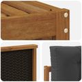 vidaXL Záhradná súprava gaučov 7 ks Prírodná a antracitová