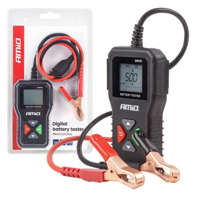 Profesionálny digitálny tester akumulátora 2–220 Ah 6V 12V 24V AMIO-04920