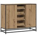 vidaXL Servírovacia skriňa Dub artisan 92 x 35 x 76 cm