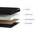 vidaXL Skladacia úložná lavička Čierna 180 kg 80 L 77 x 38 x 38 cm Ľan