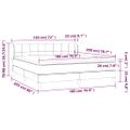 vidaXL Boxspring posteľ s matracom zelená 180x200 cm látka