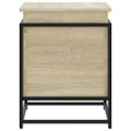 vidaXL Úložný box s vekom sivá sonoma 60x40x51,5 cm kompozitné drevo