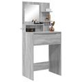 vidaXL Toaletné stolíky do spálne Sivý Sonoma 80 x 39,6 x 135 cm
