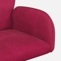 vidaXL Otáčacie stoličky k stolu 4 ks 54 x 55 x 90 cm Víno červené