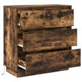 vidaXL Nočný stolík Dymová dub 71 x 34,5 x 75 cm Kompozitné drevo
