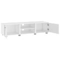 vidaXL TV stolík biely 140x40x35 cm spracované drevo