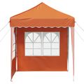 vidaXL Prístrešok na párty 195 x 195 x 245 cm Oranžová Oxfordská látka