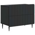 vidaXL Nočný stolík Čierna 62 x 34,5 x 49,5 cm Kompozitné drevo