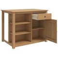 vidaXL Kuchynský ostrovný set 2 ks PANAMA Medový vosk 112 x 77 x 90 cm