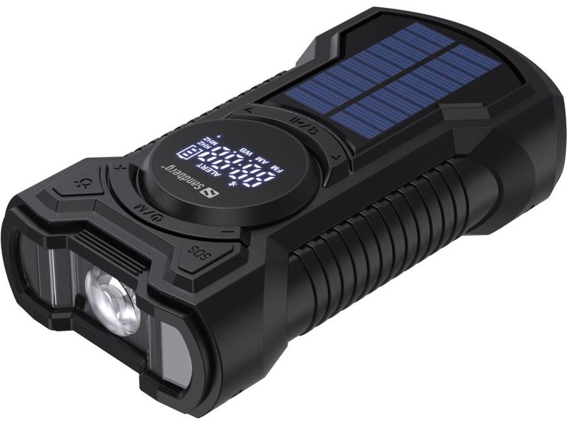 Sandberg Surviovor All-in-1 5000 mAh, FM/AM rádio s ďalšími funkciami, čierna