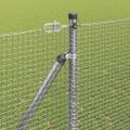 vidaXL Zváraný drôtový plot s hrotmi 25 x 1,6 m Pozinkovaná oceľ