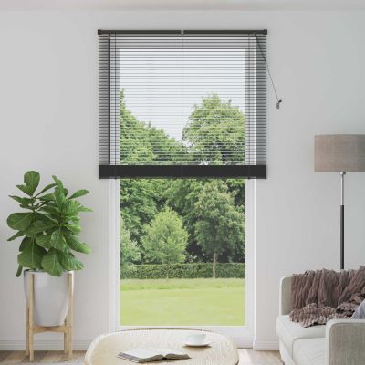 vidaXL Žalúzia Strieborná šedá 213 x 120 cm 25 mm PVC