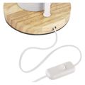 Stolná lampa EMOS Z7640W POPPY s žiarovkou E27, biela
