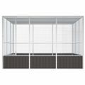 vidaXL Klietka pre vtáky antracit 302,5x324,5x211,5cm pozinkovaná oceľ