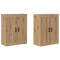 vidaXL Závesná skrinka 2 pcs Remeselný dub 69,5 x 34 x 90 cm