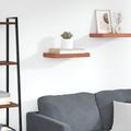 vidaXL Stenná polica Nástenná montáž Červená 40 x 23,5 x 3,8 cm
