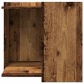 vidaXL Uzavretý box na stelivo staré drevo 53x53x51cm kompozitné drevo