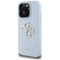 Puzdro Guess Hardcase PU Grained Big 4G and Classic Logo pre iPhone 16 Pro Max 6,9" modré
