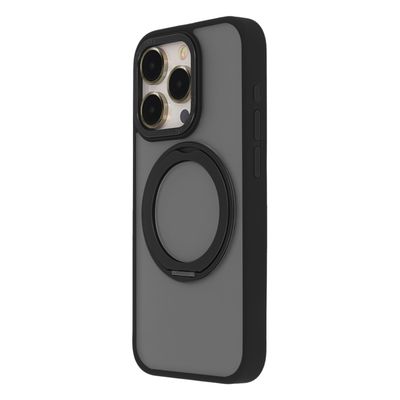 Otočný magnetický obal Secure Spinning Mag pre iPhone 15 Pro 6,1" čierny