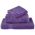 vidaXL Prémiové uteráky do sauny SOLUND 4 ks fialové 80x200cm 600 g/m2
