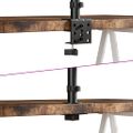 vidaXL Držiak na tri monitory čierny oceľový VESA 75/100 mm