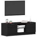 vidaXL TV skrinka 102 x 32 x 35.5 cm Čierny dub Kompozitné drevo
