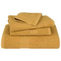 vidaXL Saunové osušky FROGN 10 ks zlaté 80x200 cm 360 g/m²