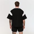 Tričko Premium Heavyweight Varsity Black - GymBeam, veľkosť M