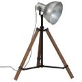 vidaXL Podlahová lampa 25 W starožitná strieborná 75x75x90-150 cm E27