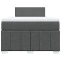 vidaXL Boxspring posteľ s matracom, tmavosivá 120x190 cm, látka