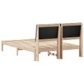 vidaXL Rám postele Hnedá a taupe 150 x 200 cm Borovicový masív
